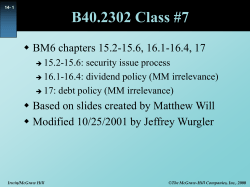 Initial Public Offering Arranging an IPO