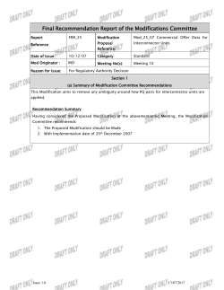 FRR - Single Electricity Market Operator