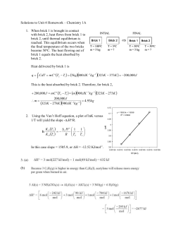 Solutions to Unit 4 Homework, No. 1 HW