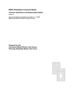 Functional Model - Northeast Power Coordinating Council