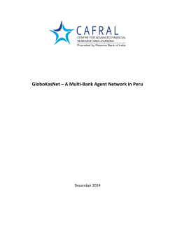 GloboKasNet &ndash; A Multi-Bank Agent Network in Peru