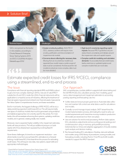 Estimate expected credit losses for IFRS 9/CECL compliance using