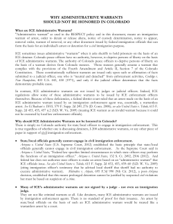 Administrative Warrants Fact Sheet final (2014