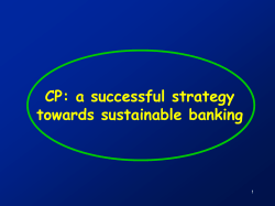Sustainable banking