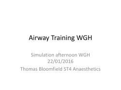 Airway Training WGH