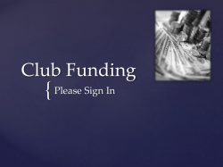 Club Funding - Daytona State College