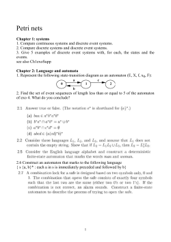 SYSTEMES A EVENEMENTS DISCRETS