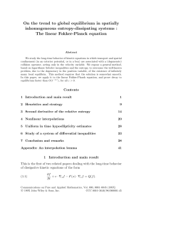 On the trend to global equilibrium in spatially inhomogeneous