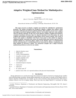 Adaptive Weighted Sum Method for Multiobjective Optimization