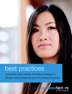 Best Practices: Jump start your mobile recruiting strategy