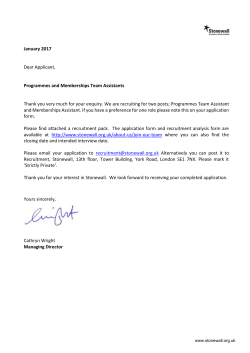 Programmes and Memberships Team Assistants