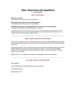 Make a Bingo Game with AppleWorks