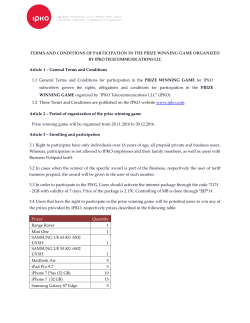 Terms and conditions