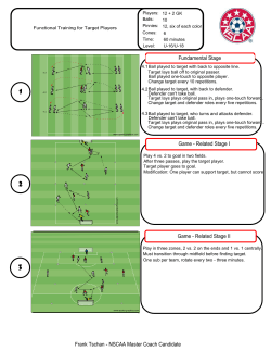 Frank Tschan - NSCAA Master Coach Candidate Game