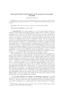 The Monotone Complexity of k