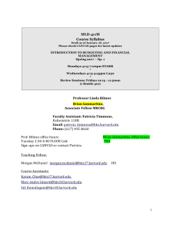 syllabus - Harvard Kennedy School