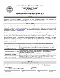 Tennessee Department of Environment and