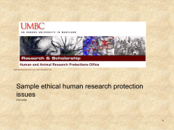 Human and Animal Research Protections Office (HARPO)