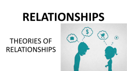 THEORIES OF RELATIONSHIPS