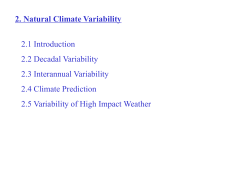 Natural Variability Section 2.4