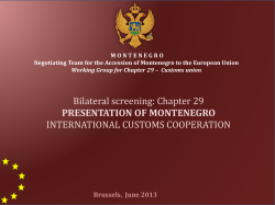 International customs cooperation