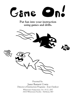 Put fun into your instruction using games and drills.