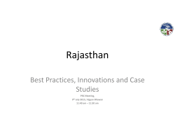 Rajasthan - Ministry of Rural Development