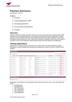 Paperless Admissions