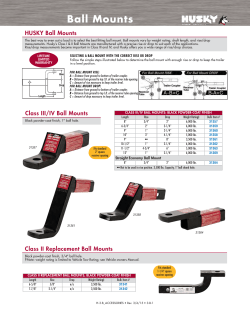 Ball Mounts - Husky Towing Products