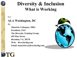 Diversity Awareness Workshop Human Relations: The Inclusive