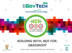Building With, Not for: Grassroot