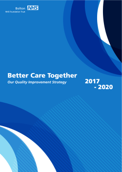 Quality Improvement Strategy 2017 to 2020