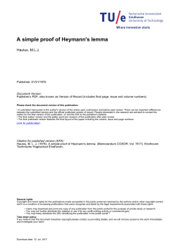 A simple proof of Heymann`s lemma