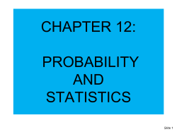 Unit 7 Probability and Statistics Powerpoint
