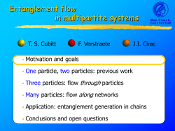 Entanglement Flow in Multipartite Systems