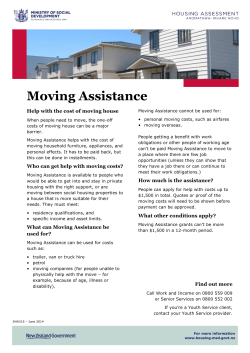 Moving Assistance