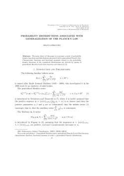 probability distributions associated with generalization of the planck