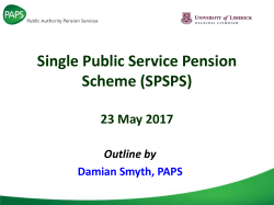 Single Public Service Pension Scheme