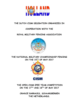 CISM Open Fencing Competition 2017