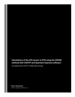 Calculations-of-the-EFG-tensor-in-DTN-using-GIPAW