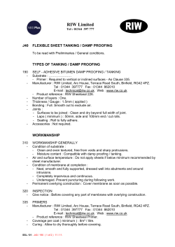 doc Sheetseal 226 NBS Clause