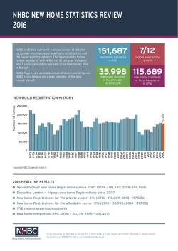 NHBC 2016 Annual Stats