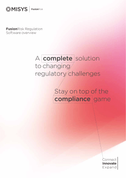 Stay on top of the compliance game A complete solution to