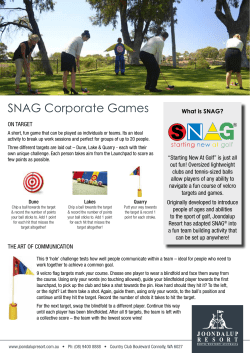 SNAG Corporate Games