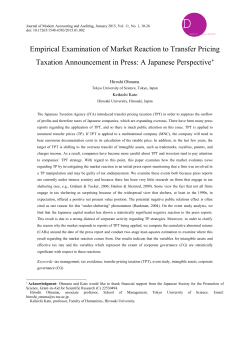 Influence on the Stock Market of TPT News
