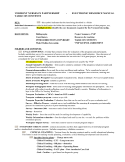OUTCOMES-EVALUATION - Vermont Nurses in Partnership
