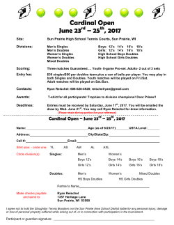 Cardinal Open June 23 &ndash; 25 , 2017