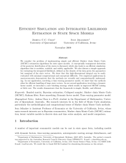Efficient Simulation and Integrated Likelihood Estimation in State