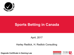Sports Betting In Canada