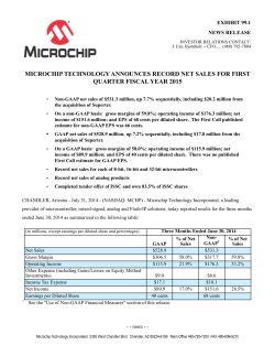 microchip technology announces record net sales for first quarter